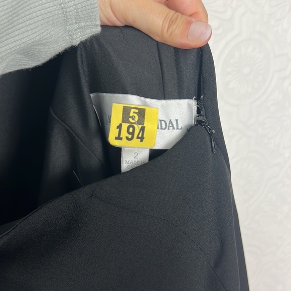 David’s Bridal Maxi Dress long open back matte crepe Black High Neck F15978 - Picture 11 of 11